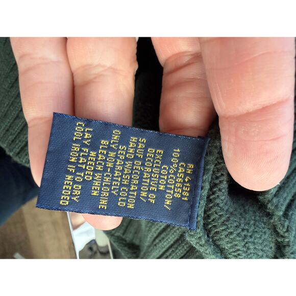 Polo Ralph Lauren Men's Mock Neck 3 Button Sweater Dark Green Size Medium - Picture 5 of 8